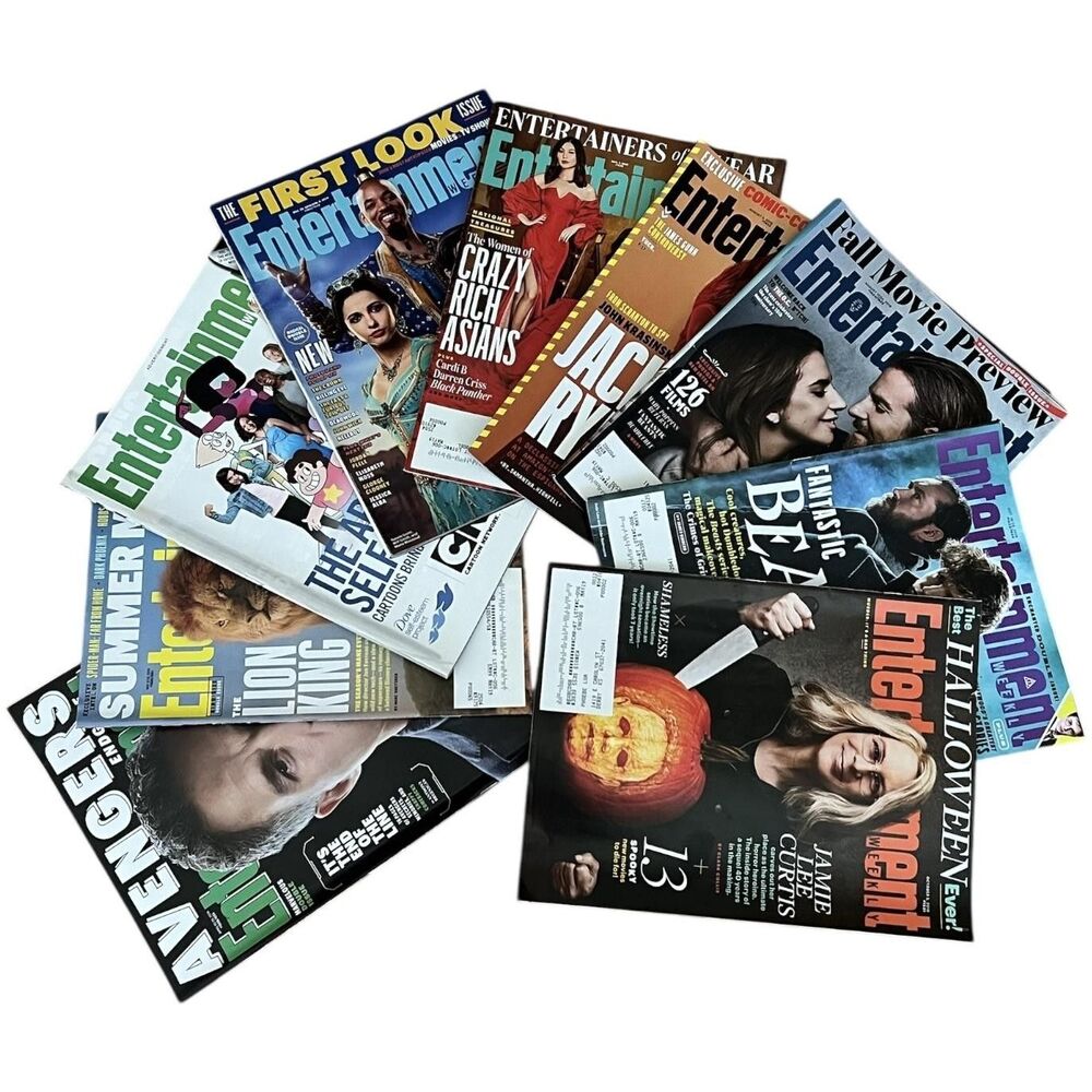 Entertainment Weekly Lot 9 Magazines 2018 Movie TV Avengers Endgame Harry Potter